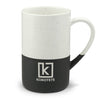 Speckled Two-Tone Ceramic Mug — 13oz Engraved Rustic Coffee Cup