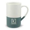 Speckled Two-Tone Ceramic Mug — 13oz Engraved Rustic Coffee Cup
