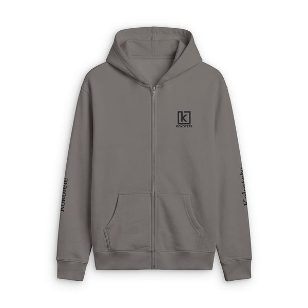 Unisex Relax Faded Zip Hood
