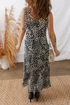 Abstract Dotted Sleeveless Maxi Dress - KOKOTETE