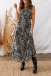 Abstract Dotted Sleeveless Maxi Dress - KOKOTETE