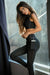 Active Jersey Mesh Striped 3 - Pocket Leggings - KOKOTETE