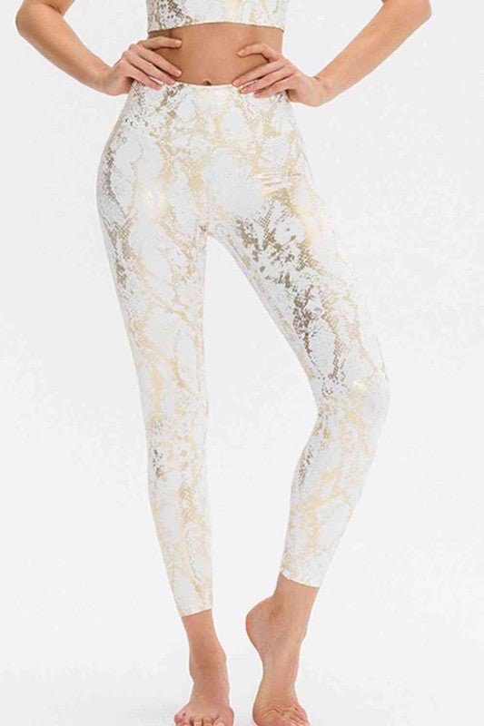 Animal Print Active Pants - KOKOTETE