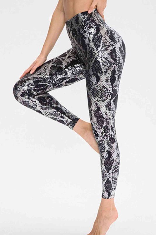 Animal Print Active Pants - KOKOTETE