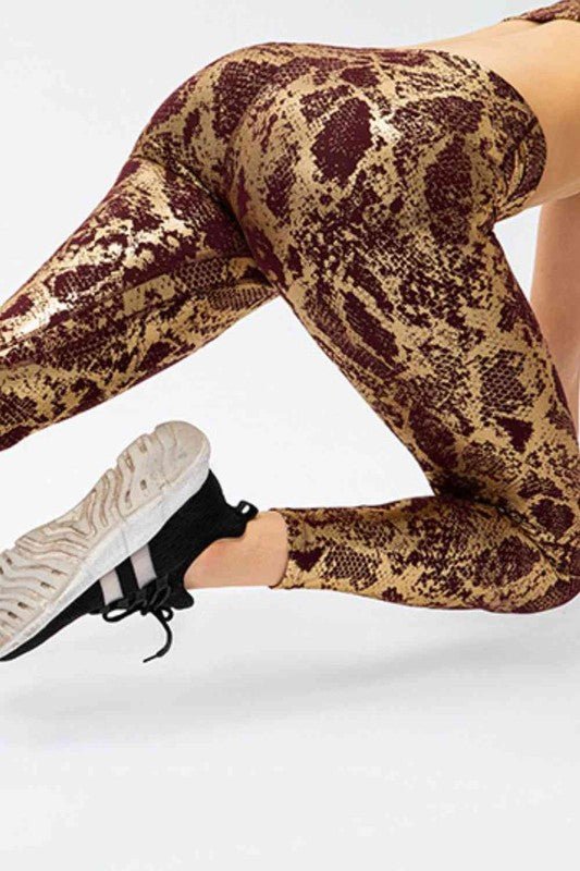 Animal Print Active Pants - KOKOTETE