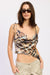 ASYMMETRICAL COWL NECK CAMI TOP - KOKOTETE