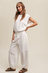 Athleisure French Terry Loose Jogger Jumpsuit - KOKOTETE