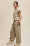 Athleisure French Terry Loose Jogger Jumpsuit - KOKOTETE