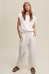 Athleisure French Terry Loose Jogger Jumpsuit - KOKOTETE
