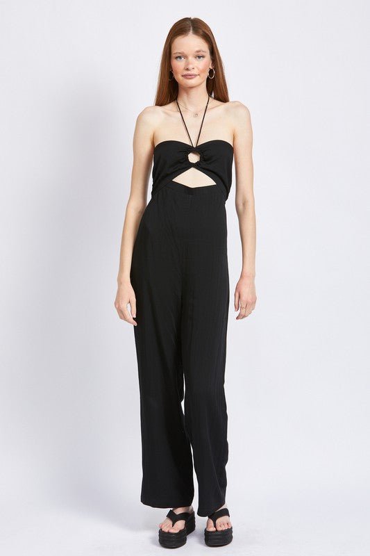 BANDEAU HALTER NECK JUMPSUIT - KOKOTETE