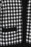 Black check knitted jacket - KOKOTETE