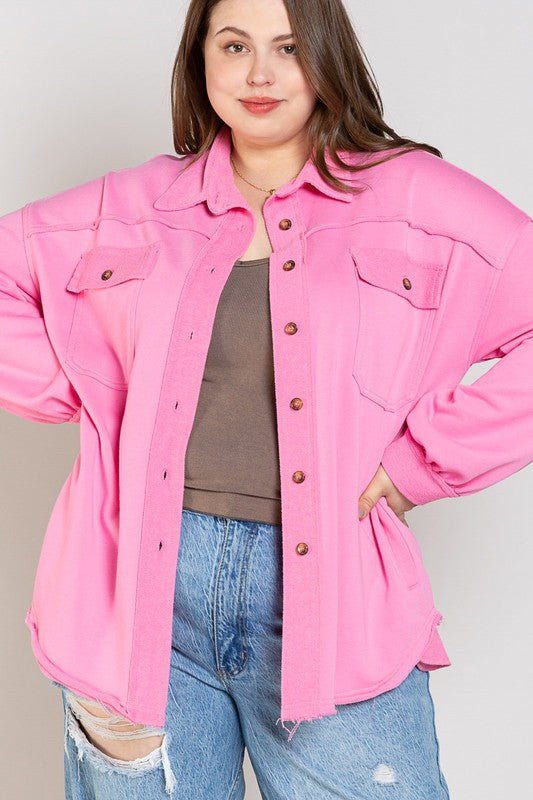 Button Front Closure Jacket - KOKOTETE