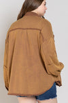 Button Front Closure Jacket - KOKOTETE