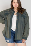 Button Front Closure Jacket - KOKOTETE