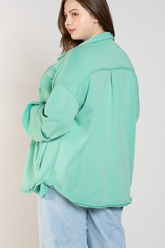 Button Front Closure Jacket - KOKOTETE