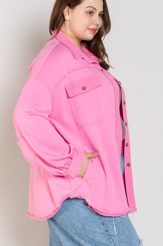 Button Front Closure Jacket - KOKOTETE