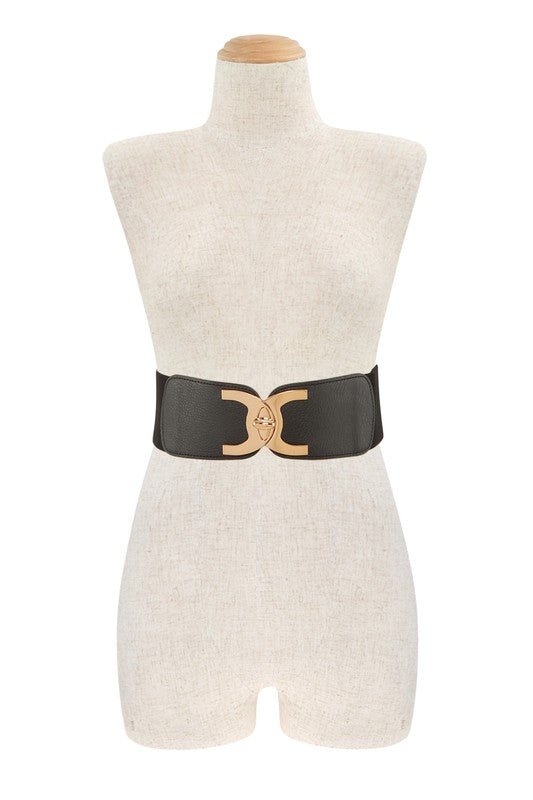 C Shaped Designer Buckle Elastic Belt - KOKOTETE