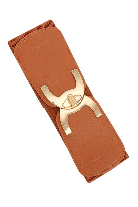 C Shaped Designer Buckle Elastic Belt - KOKOTETE