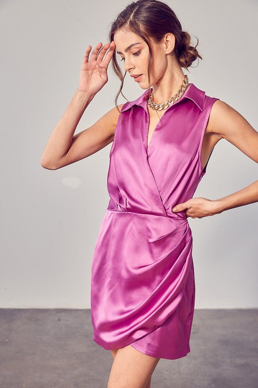Collar Wrap Dress - KOKOTETE