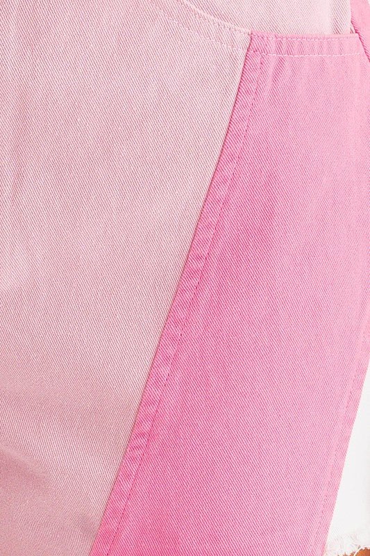 Color Blocked Shorts - KOKOTETE