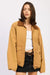 CONTRASTED COLLAR JACKET WITH POCKETS - KOKOTETE