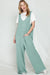 Corded Tie Straps V Neck Wide Leg Jumpsuit - KOKOTETE