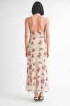 COWL NECK MAXI DRESS WITH OPEN BACK - KOKOTETE