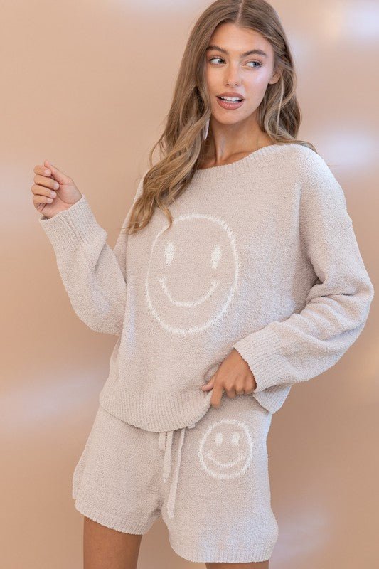 Cozy Soft Top with Shorts Set - KOKOTETE