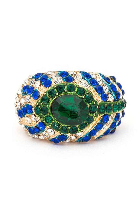 Crystal Feather Stretch Ring - KOKOTETE