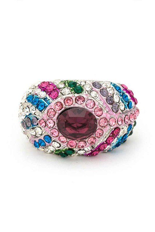 Crystal Feather Stretch Ring - KOKOTETE