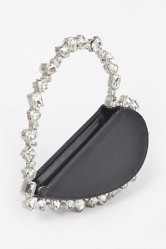 Crystal Handle Heart Shape Clutch - KOKOTETE