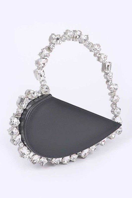Crystal Handle Heart Shape Clutch - KOKOTETE