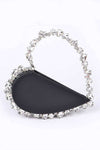 Crystal Handle Heart Shape Clutch - KOKOTETE