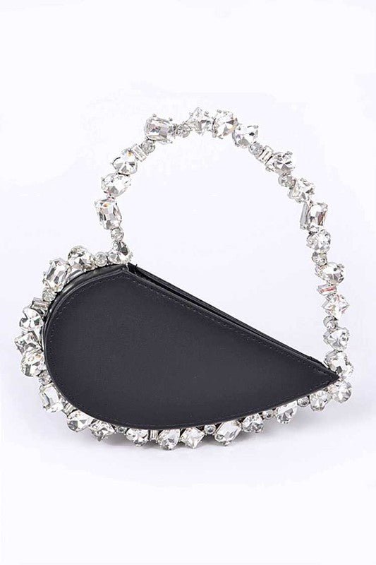 Crystal Handle Heart Shape Clutch - KOKOTETE