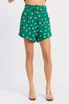 CUFFED HEM BELTED SHORTS - KOKOTETE