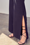 Deep V - Neck Wide Leg Jumpsuit - KOKOTETE