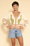 Desert cactus cardigan - KOKOTETE