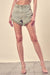 Distressed Frayed Hem Denim Shorts - KOKOTETE