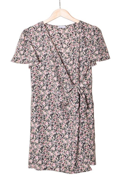 Ditsy Floral Wrap Dress - KOKOTETE