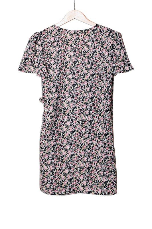 Ditsy Floral Wrap Dress - KOKOTETE