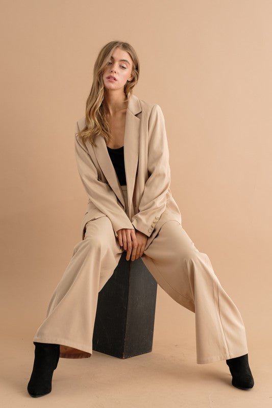 DOUBLE BUTTON BLAZER JACKET - KOKOTETE