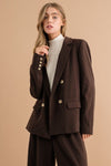 DOUBLE BUTTON BLAZER JACKET - KOKOTETE