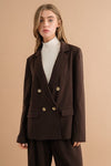 DOUBLE BUTTON BLAZER JACKET - KOKOTETE