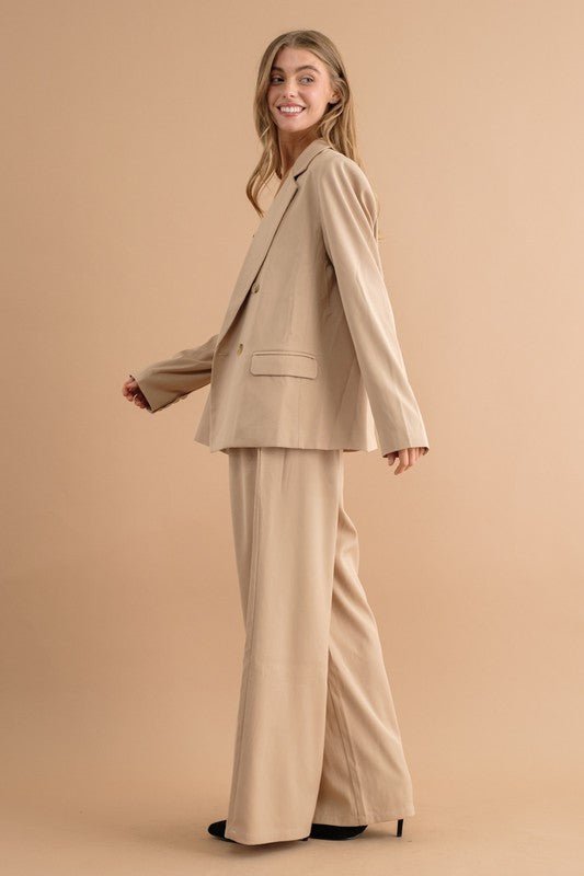 DOUBLE BUTTON BLAZER JACKET - KOKOTETE