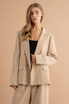 DOUBLE BUTTON BLAZER JACKET - KOKOTETE