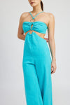 DOUBLE O RING CUT OUT JUMPSUIT - KOKOTETE