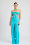DOUBLE O RING CUT OUT JUMPSUIT - KOKOTETE