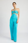 DOUBLE O RING CUT OUT JUMPSUIT - KOKOTETE
