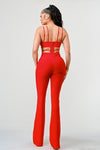DOUBLE SPAGHETTI STRAP BODYCON JUMPSUIT - KOKOTETE