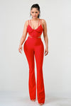 DOUBLE SPAGHETTI STRAP BODYCON JUMPSUIT - KOKOTETE
